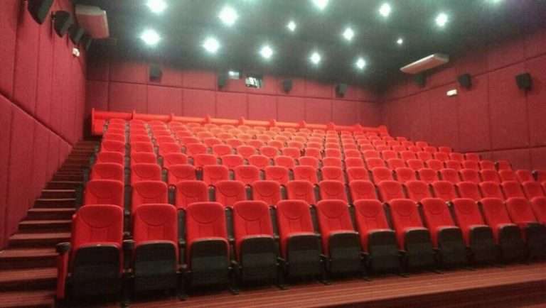 Movie Theatre Seating Furniture | Red Folding Movie Chairs - Linsen Seating