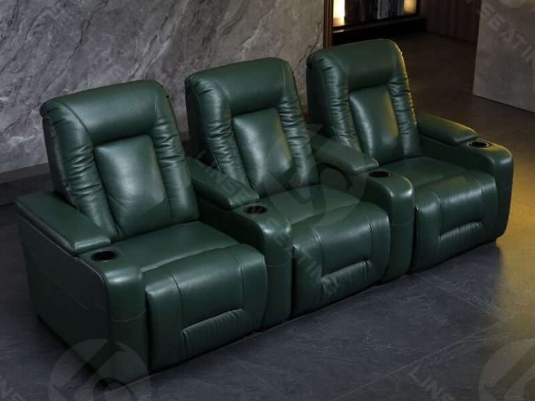 Power leather movie theater recliners for home LS9010 Linsen Seating