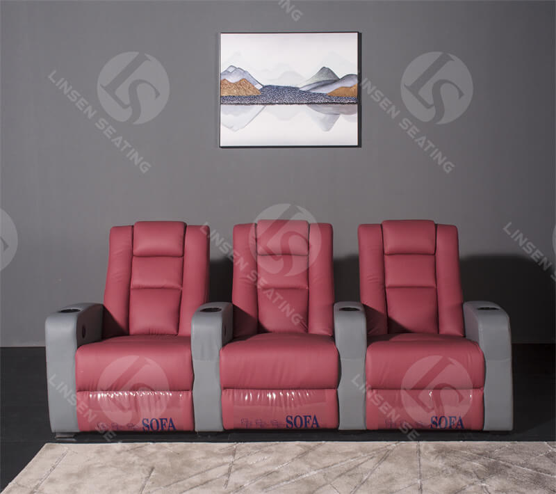 3-seat theater recliner