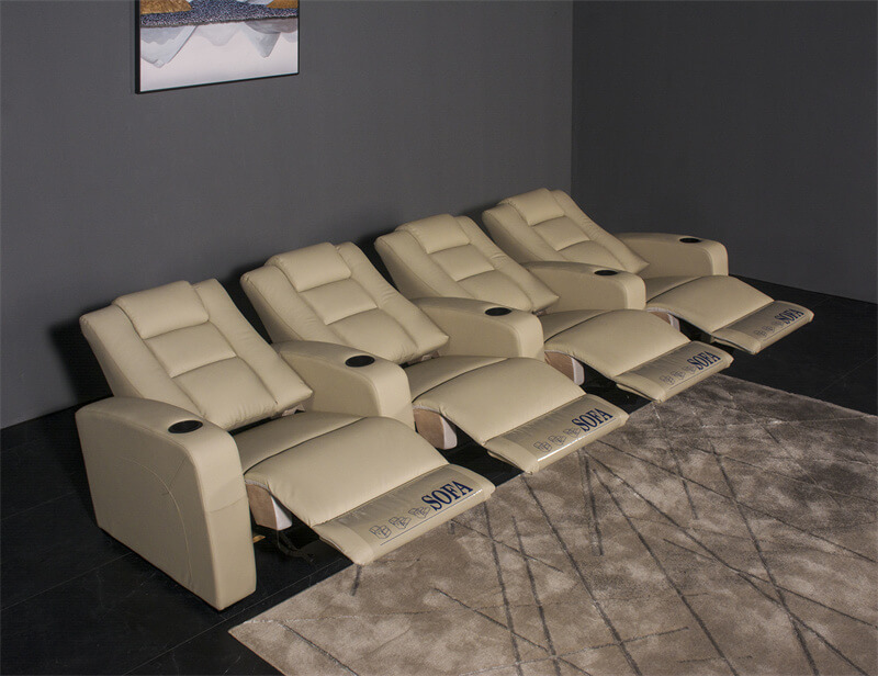 4 seat home theater recliners