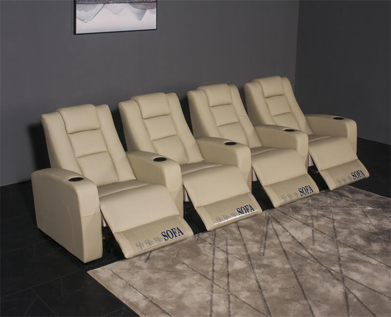 reclining 4 seater theater seating