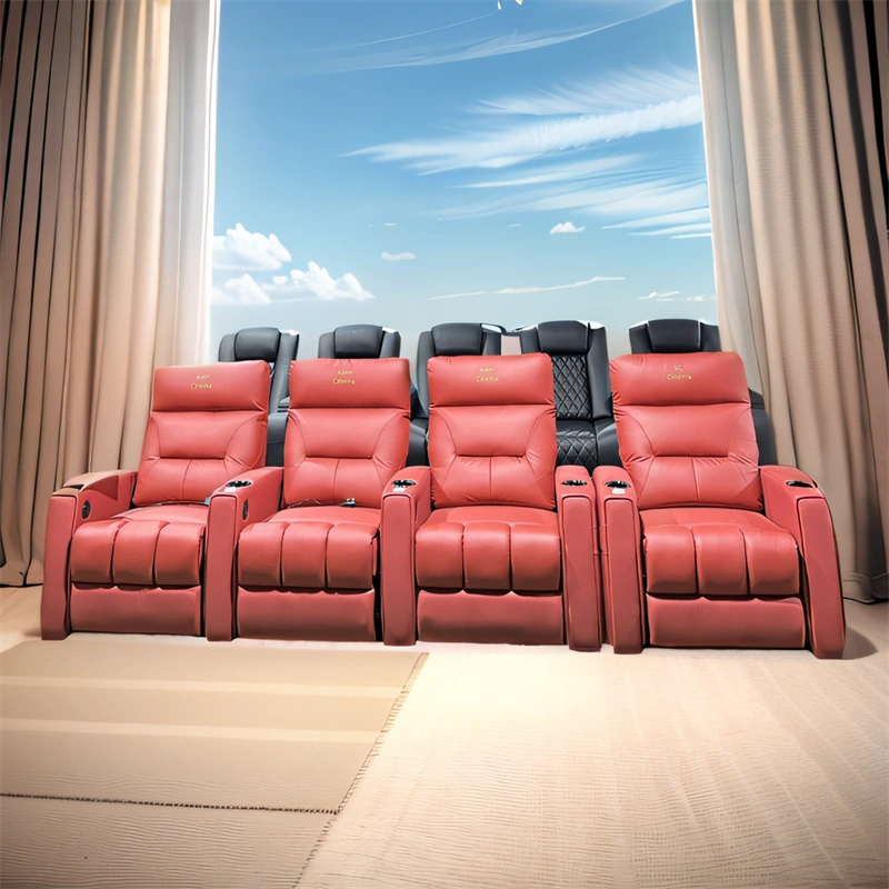 home theater seating row of 4