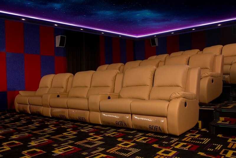 power reclining cinema sofa