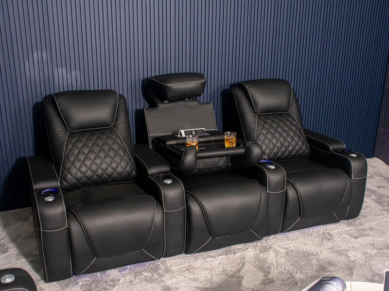 3 seats theater recliners