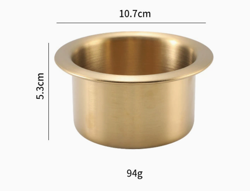 gold cup holder dimensions